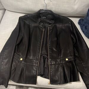 Faux leather jacket